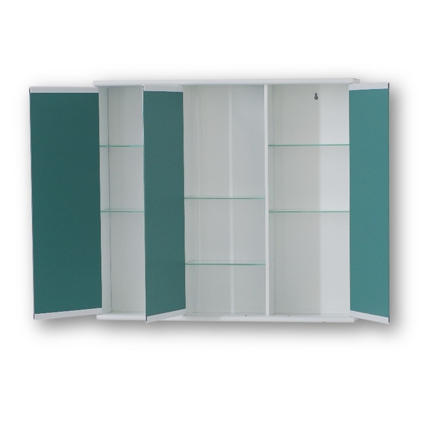 Závěsná skříňka se zrcadlem TRIGA I, II, Rozměry skříněk - 60 × 40 × 15 cm