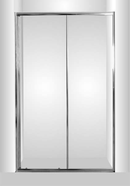 Sprchové dveře do niky SMART - SELVA, Barva rámu zástěny - Hliník chrom, Provedení - Univerzální, Výplň - Grape bezpečnostní sklo - 4 / 6 mm, Šíře - 120 cm