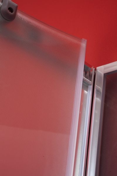 Čtvrtkruhový sprchový box GRANADA, Vanička - Bez vaničky, Barva rámu zástěny - Hliník chrom, Provedení - Univerzální, Výplň - Matné bezpečnostní sklo - 5 mm, Šíře - 90 cm, Hloubka - 90 cm