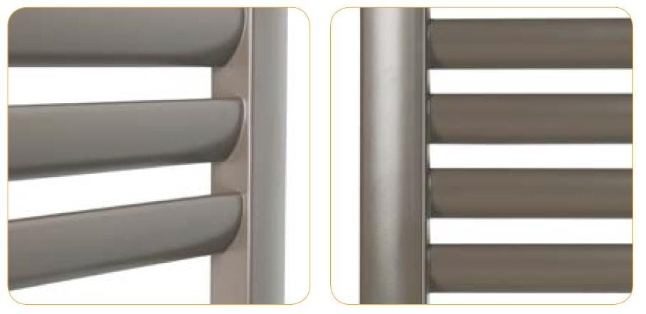 Koupelnový radiátor MAKAO, Připojení radiátoru - Spodní připojení, Radiátory - Barevné provedení - Bílá, Rozměr radiátoru - 577 × 1205 mm, výkon 607 W
