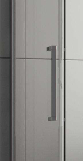 Sprchové dveře HOPA URBAN ESSENCE N1FS, Provedení - Levé (SX), Výplň - Čiré bezpečnostní sklo - 6 mm, Barva rámu zástěny - Ossidato - matný hliník, Šíře - 120 cm