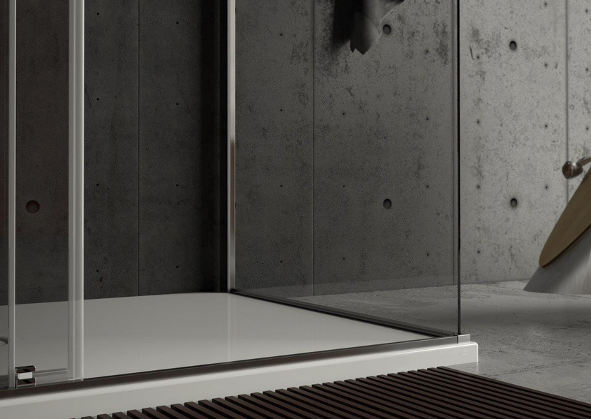 Sprchové dveře HOPA URBAN ESSENCE N1FS, Provedení - Pravé (DX), Výplň - Čiré bezpečnostní sklo - 6 mm, Barva rámu zástěny - Ossidato - matný hliník, Šíře - 140 cm