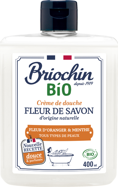 Briochin Fleur de savon Sprchový gel - květ pomerančovníku a máta, 400ml
