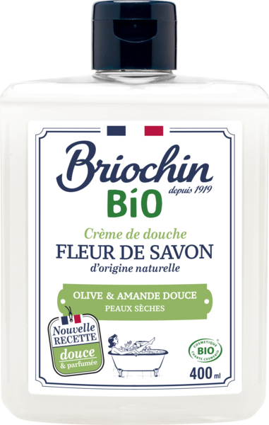 Briochin Fleur de savon Sprchový gel - olivový olej a sladká mandle, 400ml