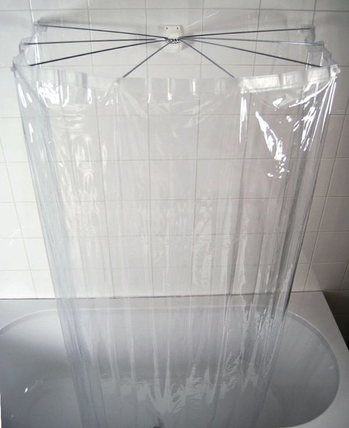 OMBRELLA skládací sprchová kabina, 100x70cm, průhledná