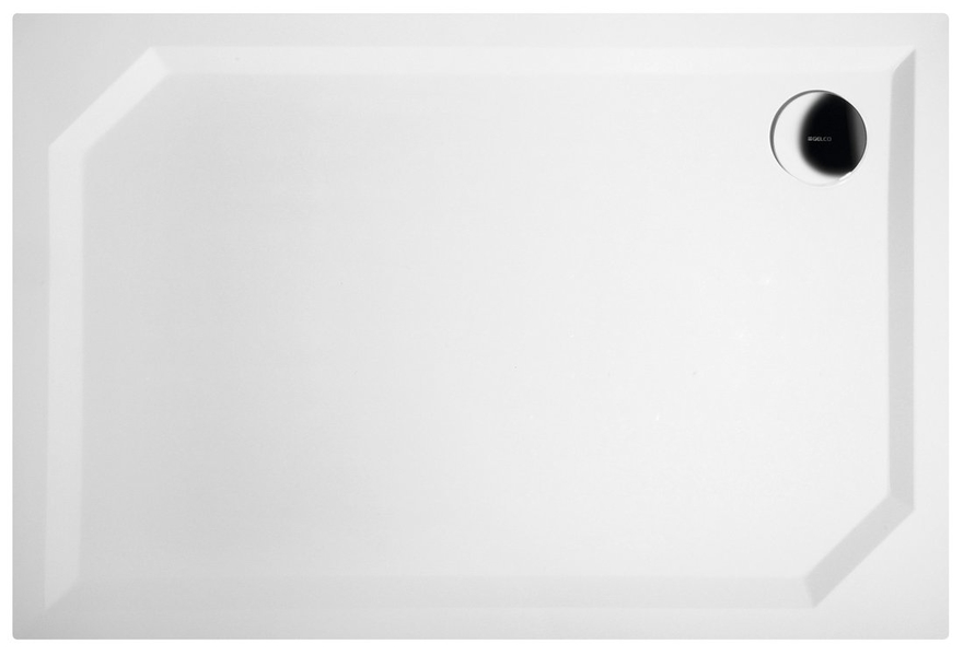SARA sprchová vanička z litého mramoru, obdélník 110x75x3,5 cm, hladká
