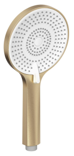 SAPHO Ruční masážní sprcha, 3 režimy sprchování, silikon trysky, průměr 120mm, ABS/světlé zlato mat (SK879GBL)
